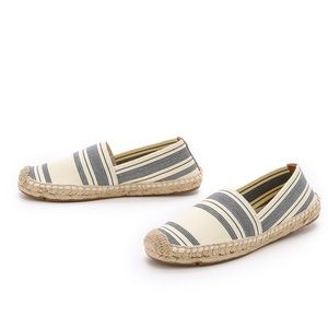 Tory Burch Awning Striped Elastic Espadrilles 8